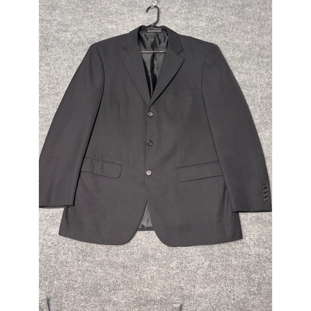 Kilburne and Finch Mens Blazer 40R Black 3 Button Sport Coat Suit jacket